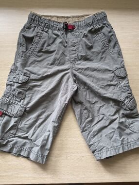 UNIONBAY Men's Grey Cargo Shorts with Red Drawstring Accent